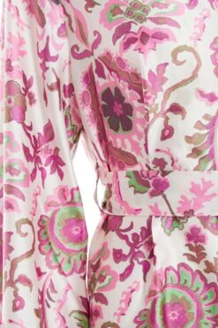 Petite Pink Paisley Print Mini Shirt Dress -Deals Clothifyr Store 00100037127 ZS