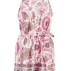Petite Pink Paisley Print Playsuit