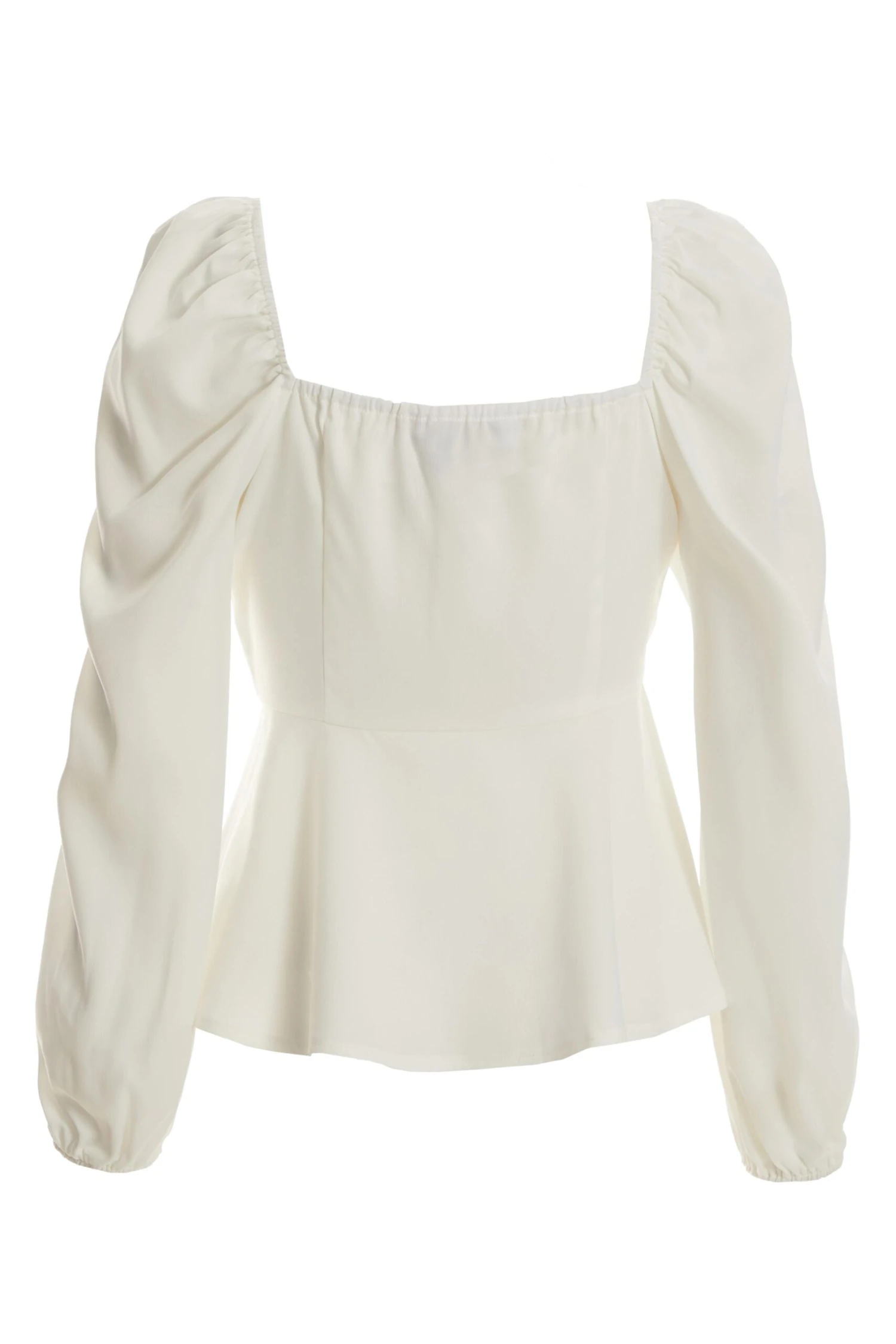 Cream Satin Ruched Top 7 Cream Satin Ruched Top - Image 5