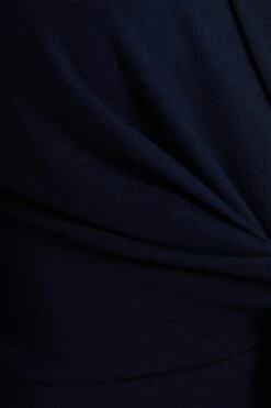 Curve Navy Knot Front Palazzo Jumpsuit -Deals Clothifyr Store 00100037191 ZS