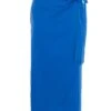 Royal Blue Satin Wrap Midi Skirt -Deals Clothifyr Store 00100037212 ZM