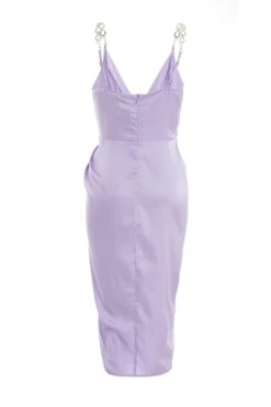 Petite Lilac Diamante Midi Dress -Deals Clothifyr Store 00100037293 ZB