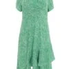 Curve Green Polka Dot Frill Midi Dress 2 Curve Green Polka Dot Frill Midi Dress -Deals Clothifyr Store 00100037295 ZM
