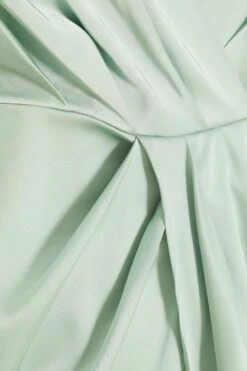 Curve Sage Satin Ruched Midi Dress 13 Curve Sage Satin Ruched Midi Dress -Deals Clothifyr Store 00100037296 ZS