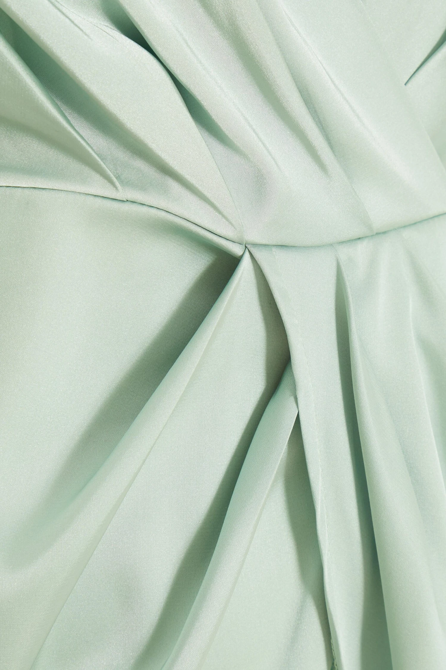 Curve Sage Satin Ruched Midi Dress 8 Curve Sage Satin Ruched Midi Dress - Image 6