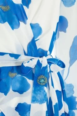 Petite Blue Chiffon Floral Tiered Mini Dress 13 Petite Blue Chiffon Floral Tiered Mini Dress -Deals Clothifyr Store 00100037301 ZS