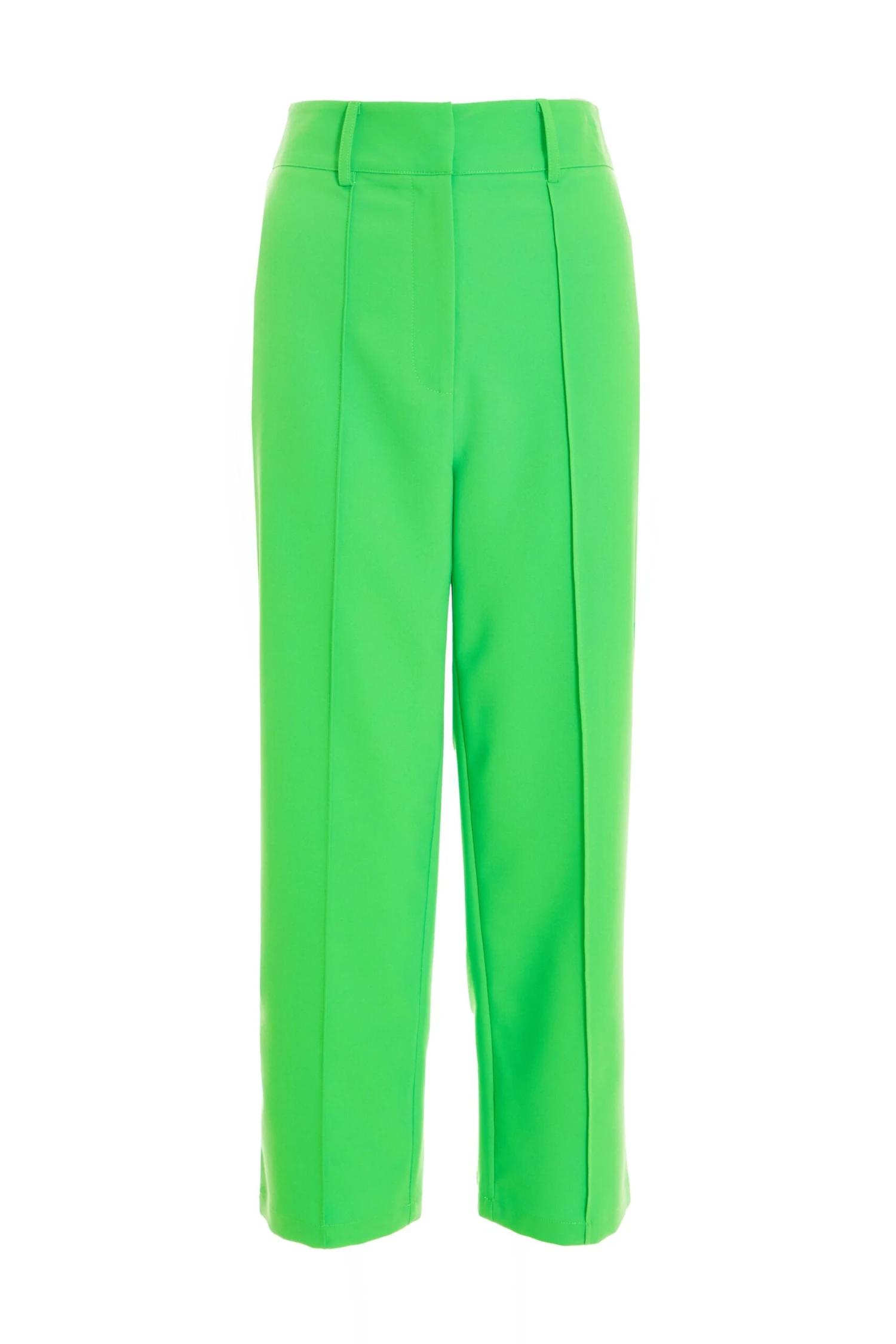 Petite Green High Waist Tailored Trousers 3 Petite Green High Waist Tailored Trousers