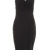Petite Black Cut Out Midi Dress -Deals Clothifyr Store 00100037398 ZM