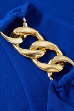 Petite Royal Blue Chain Strap Midi Dress -Deals Clothifyr Store 00100037414 ZS