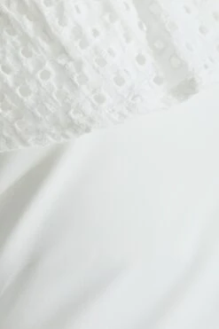 Cream One Shoulder Crochet Bodysuit -Deals Clothifyr Store 00100037438 ZS