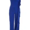 Curve Royal Blue One Shoulder Frill Palazzo Jumpsuit 2 Curve Royal Blue One Shoulder Frill Palazzo Jumpsuit -Deals Clothifyr Store 00100037690 ZM