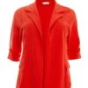 Curve Orange Ruched Sleeve Blazer 1 Curve Orange Ruched Sleeve Blazer -Deals Clothifyr Store 00100037731 ZM