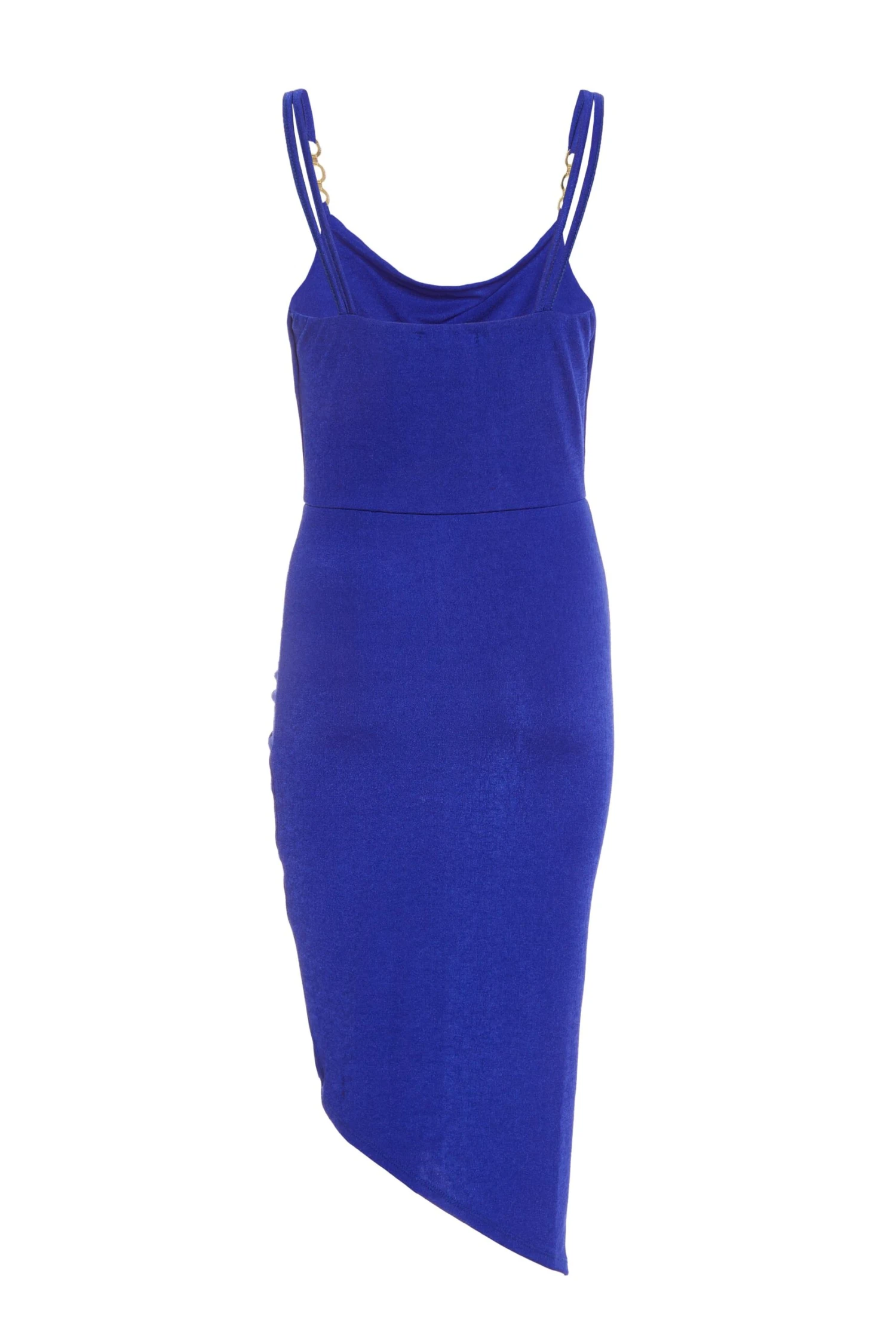 Petite Royal Blue Diamante Ruched Midi Dress 7 Petite Royal Blue Diamante Ruched Midi Dress - Image 5