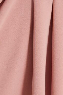 Petite Pink Ruched Wrap Midi Dress -Deals Clothifyr Store 00100037744 ZS