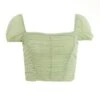 Sage Mesh Crop Top -Deals Clothifyr Store 00100037890 ZM