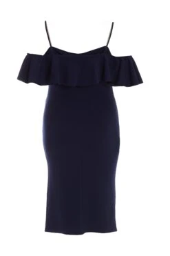 Curve Navy Diamante Strap Midi Dress -Deals Clothifyr Store 00100037963 ZB