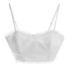 White Broderie Crop Top -Deals Clothifyr Store 00100037966 ZM