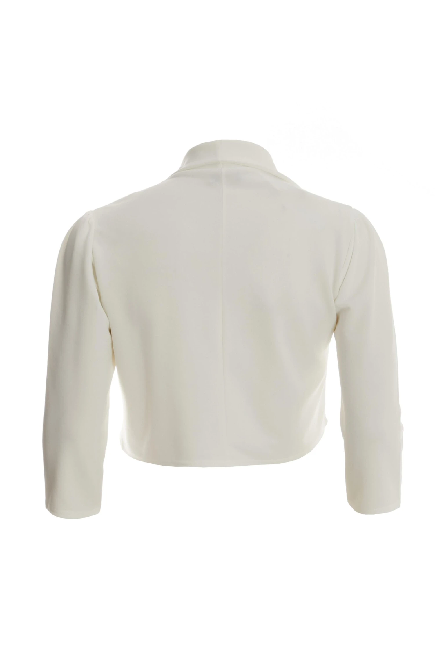 Curve Cream Shawl Collar Crop Jacket 7 Curve Cream Shawl Collar Crop Jacket - Image 5