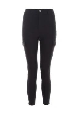 Petite Black Cargo Trousers
