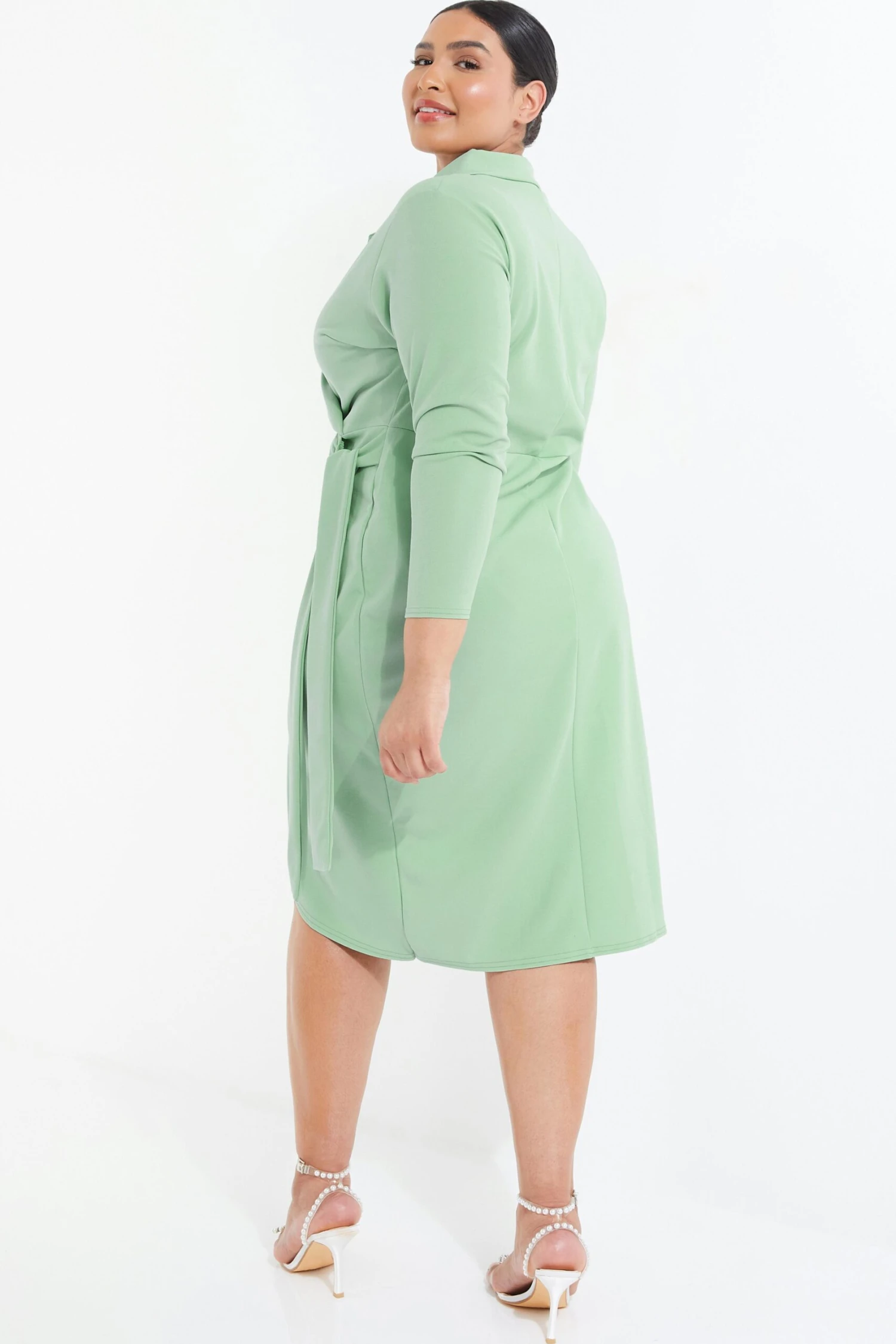 Curve Sage Wrap Mini Blazer Dress 5 Curve Sage Wrap Mini Blazer Dress - Image 3