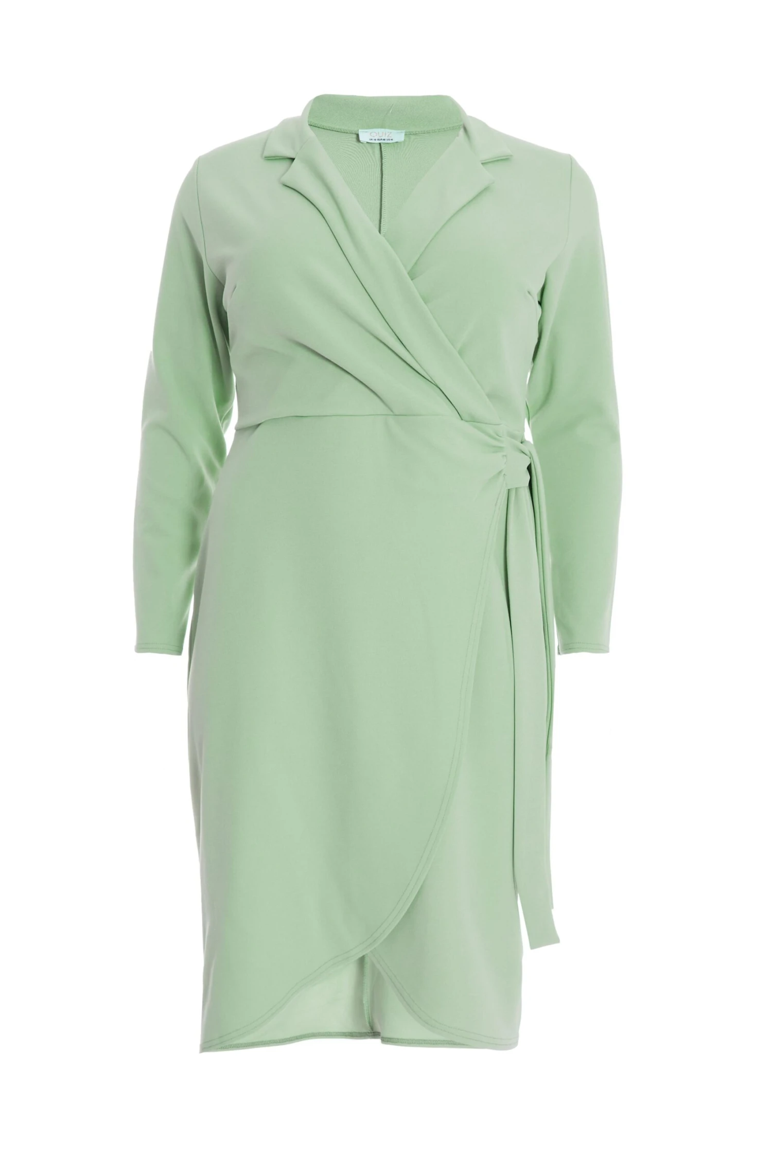 Curve Sage Wrap Mini Blazer Dress 3 Curve Sage Wrap Mini Blazer Dress