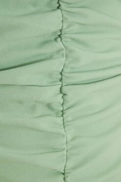 Curve Sage Ruched Bardot Midi Dress -Deals Clothifyr Store 00100038095 ZS