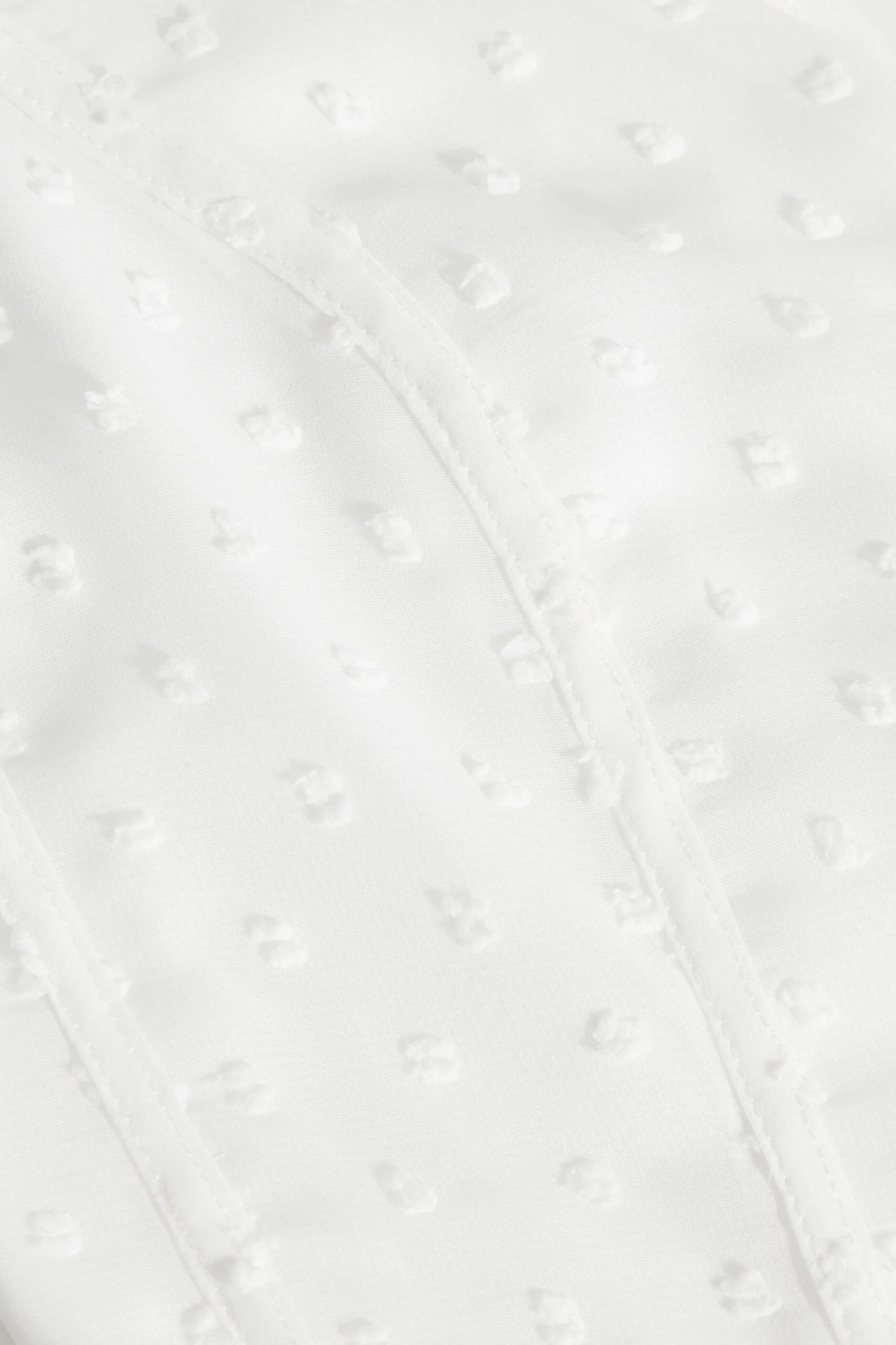 Cream Chiffon Dobby Tie Back Crop Top 8 Cream Chiffon Dobby Tie Back Crop Top - Image 6