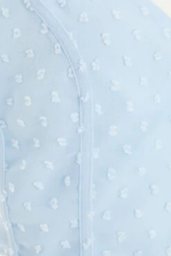 Blue Chiffon Dobby Tie Back Crop Top 13 Blue Chiffon Dobby Tie Back Crop Top -Deals Clothifyr Store 00100038122 ZS