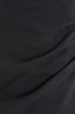 Black Ruched Wrap Mini Skirt -Deals Clothifyr Store 00100038123 ZS