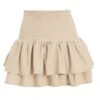 Stone Ruched Frill Mini Skirt -Deals Clothifyr Store 00100038134 ZM