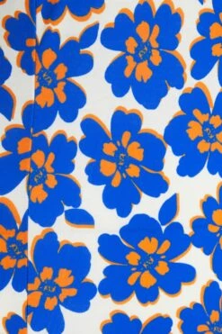 Petite Royal Blue Floral Midi Dress 13 Petite Royal Blue Floral Midi Dress -Deals Clothifyr Store 00100038193 ZS