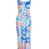 Petite Multicolored Marble Print Midaxi Dress 2 Petite Multicolored Marble Print Midaxi Dress -Deals Clothifyr Store 00100038197 ZM