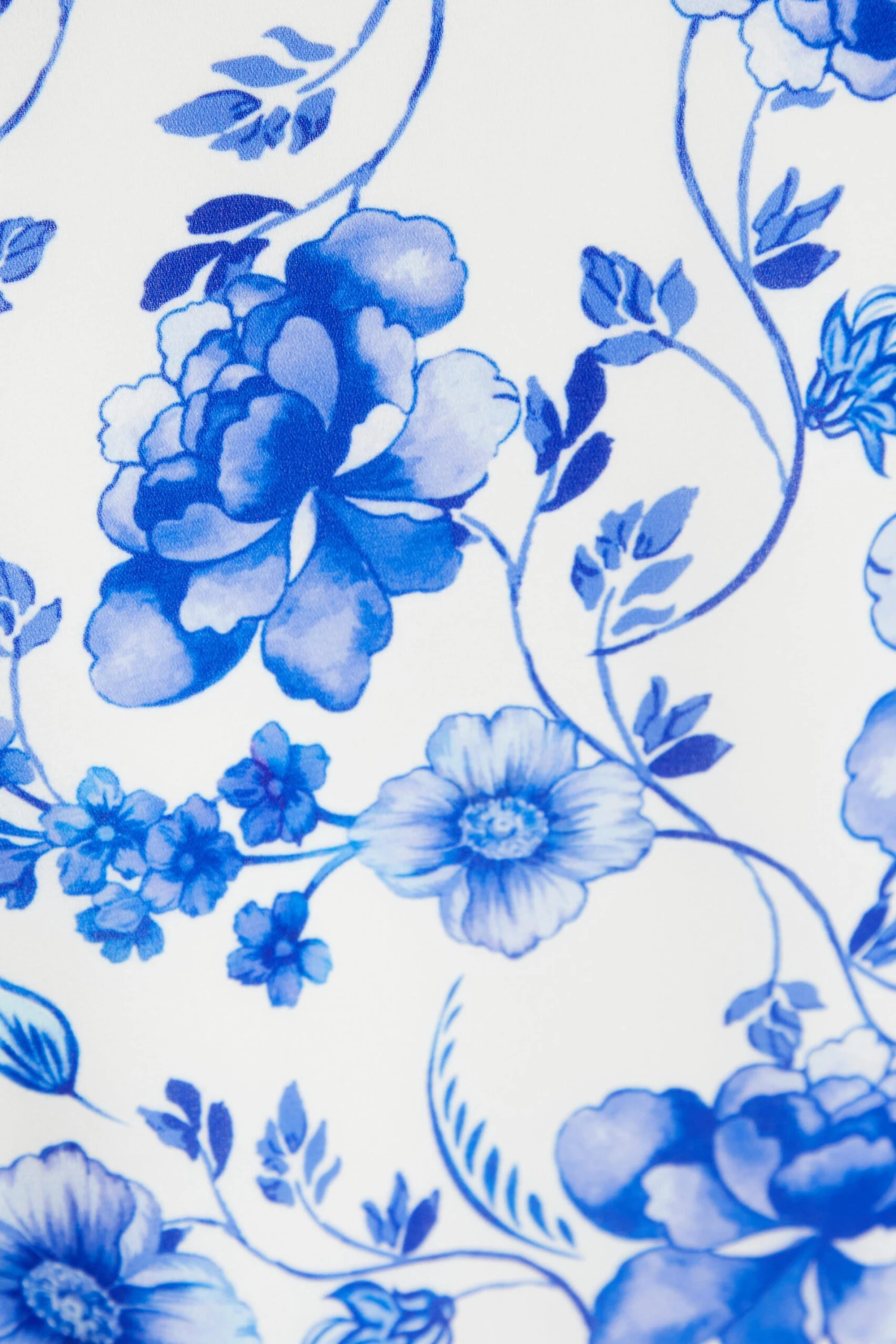 White Floral Wrap Dip Hem Midi Dress 8 White Floral Wrap Dip Hem Midi Dress - Image 6