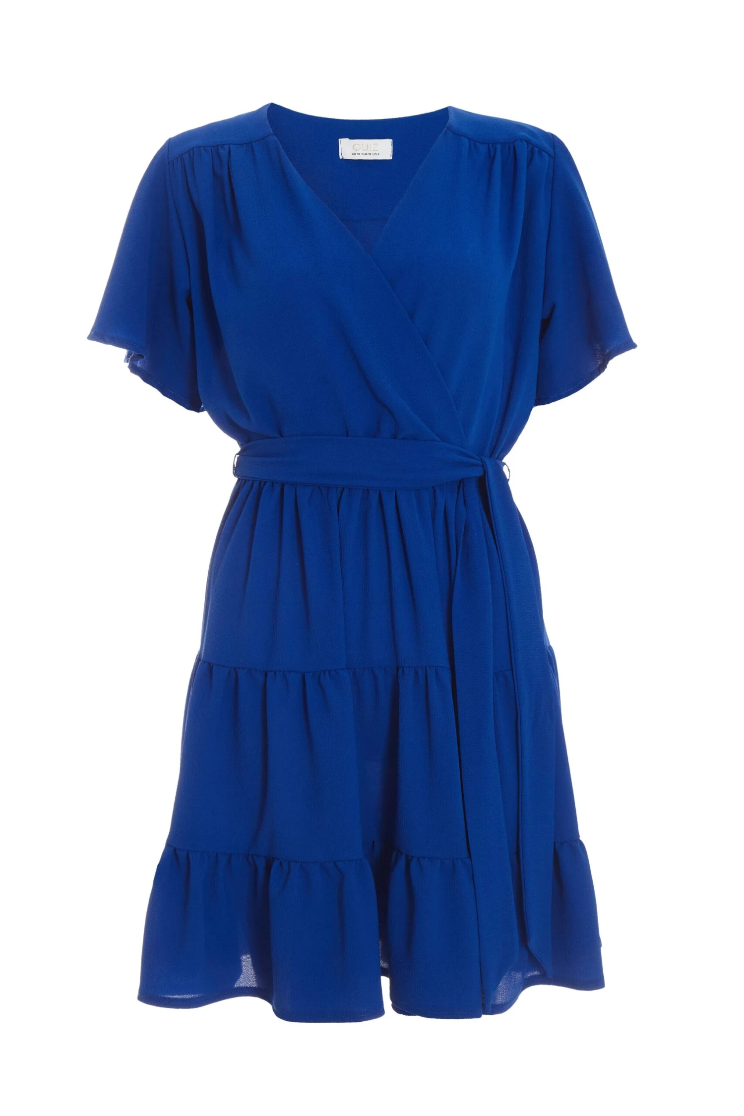 Royal Blue Wrap Skater Dress 3 Royal Blue Wrap Skater Dress