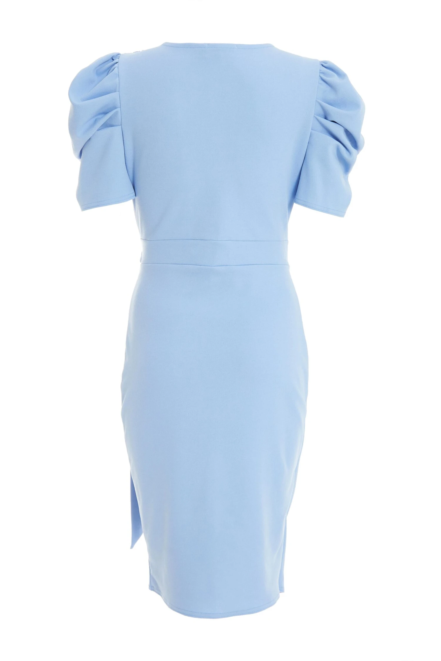 Petite Blue Wrap Midi Dress 7 Petite Blue Wrap Midi Dress - Image 5
