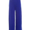 Petite Royal Blue Button Palazzo Trousers