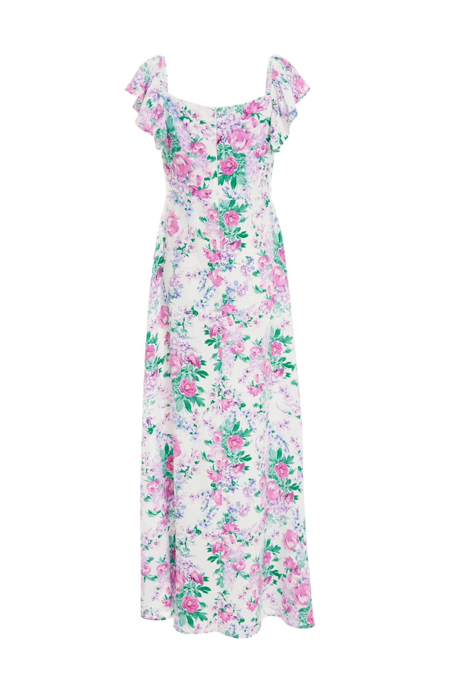 Petite White Floral Split Maxi Dress 7 Petite White Floral Split Maxi Dress - Image 5