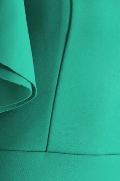 Petite Green Frill Midi Dress -Deals Clothifyr Store 00100038396 ZS