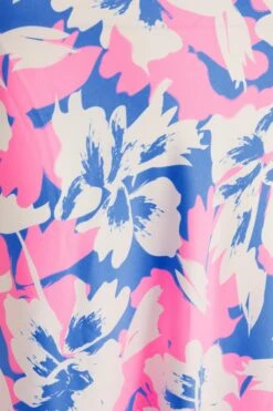 Petite Blue Floral Tie Back Midi Dress -Deals Clothifyr Store 00100038397 ZS