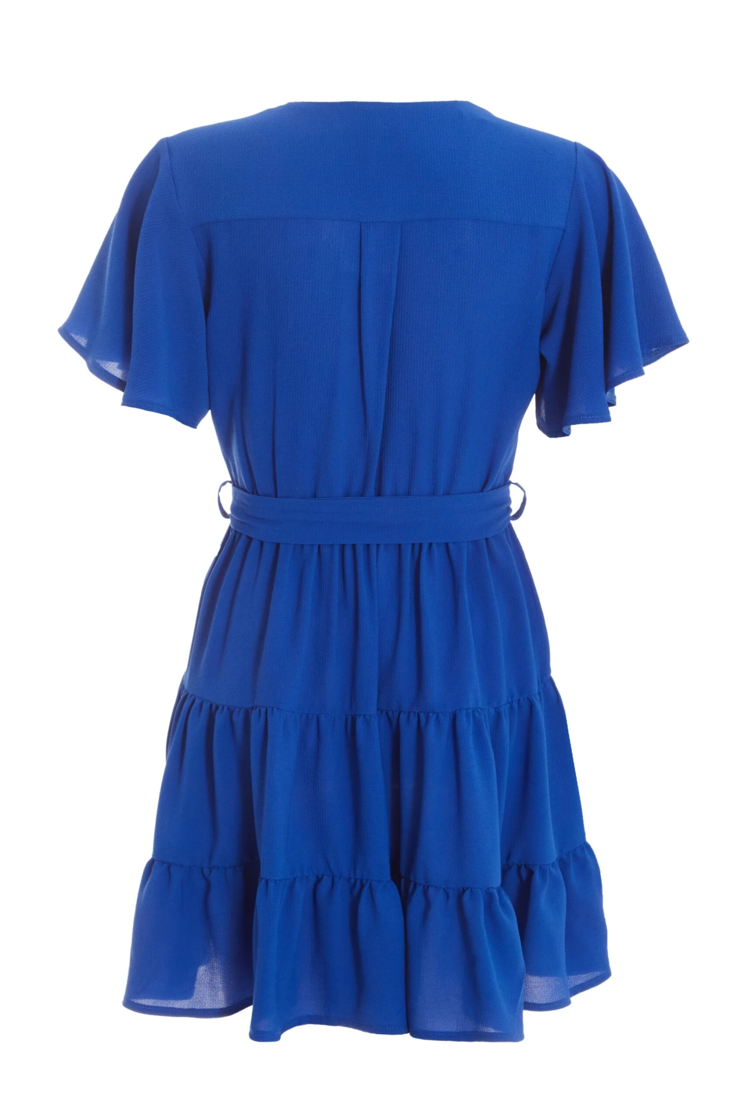 Petite Royal Blue Wrap Skater Dress 7 Petite Royal Blue Wrap Skater Dress - Image 5