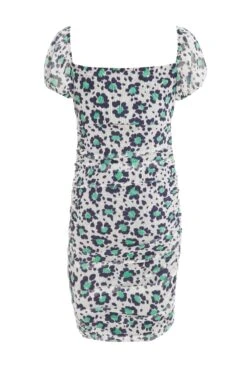 Petite Multicoloured Floral Ruched Mini Dress -Deals Clothifyr Store 00100038443 ZB