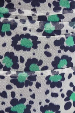 Petite Multicoloured Floral Ruched Mini Dress -Deals Clothifyr Store 00100038443 ZS