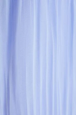 Light Blue Chiffon Pleated Blouse -Deals Clothifyr Store 00100038457 ZS