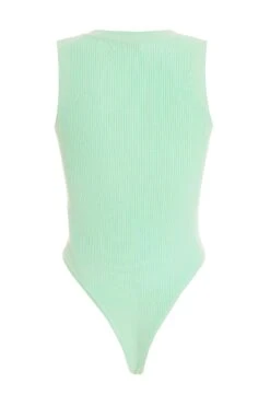 Mint Ribbed Button Bodysuit 12 Mint Ribbed Button Bodysuit -Deals Clothifyr Store 00100038462 ZB