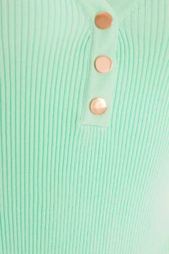 Mint Ribbed Button Bodysuit 13 Mint Ribbed Button Bodysuit -Deals Clothifyr Store 00100038462 ZS