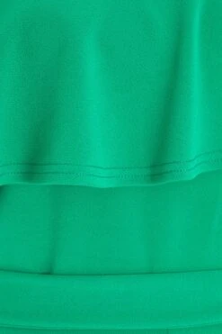 Petite Green Bardot Frill Culotte Jumpsuit -Deals Clothifyr Store 00100038487 ZS