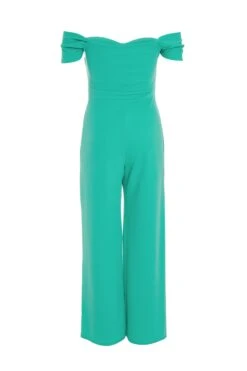 Petite Jade Green Bardot Palazzo Jumpsuit -Deals Clothifyr Store 00100038499 ZB