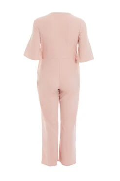 Curve Pink Twist Palazzo Jumpsuit -Deals Clothifyr Store 00100038583 ZB