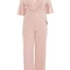 Curve Pink Twist Palazzo Jumpsuit -Deals Clothifyr Store 00100038583 ZM