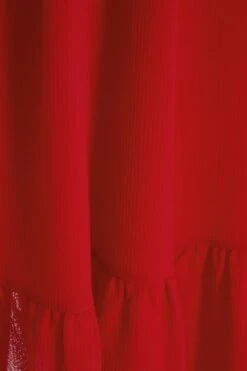 Curve Red Tiered Puff Sleeve Midi Dress 13 Curve Red Tiered Puff Sleeve Midi Dress -Deals Clothifyr Store 00100038585 ZS